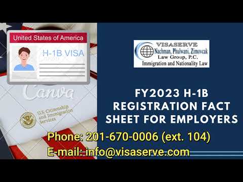 FY2023 H-1B Registration Fact Sheet for Employers (Audio only) #h1b #h1bvisa
