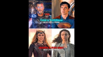 Thor & Superman vs Scarlet Witch & Dark Phoenix #shorts