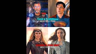 Thor & Superman vs Scarlet Witch & Dark Phoenix #shorts