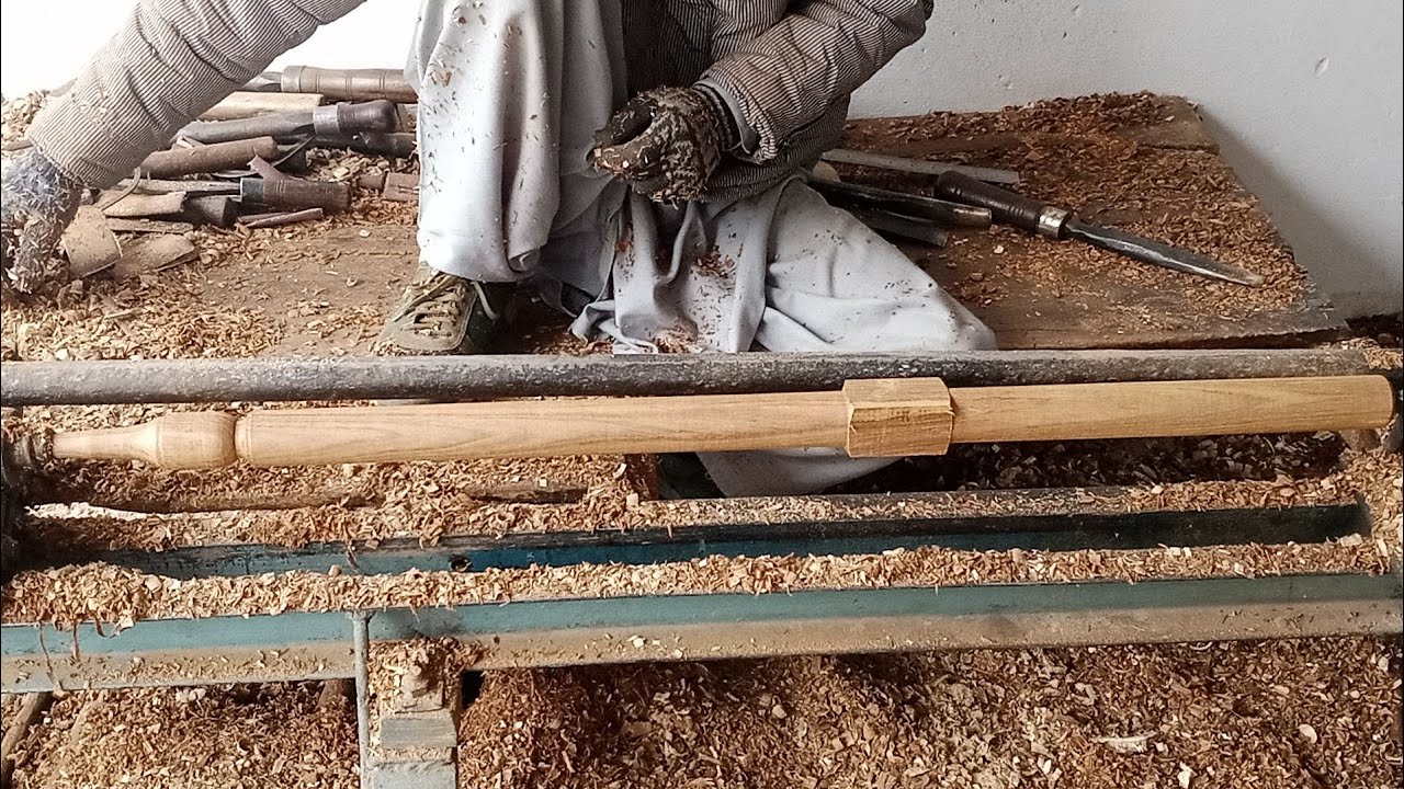 How to make Dining Chair Leg Lathe Machine Woodworking projects