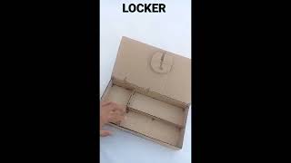 diy cardboard locker at home // diy cardboard ideas  #shorts #youtubeshort screenshot 5