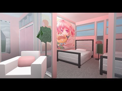 Roblox P Nk Twin Bedroom Speed Build Bloxburg Youtube - a pink aesthetic room roblox