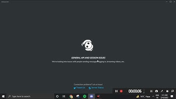 General API and Session Issues Discord Problem