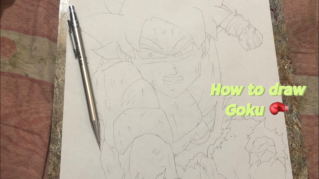 Goku Rage Drawing Tutorial How to draw ️ goku punch 🤜 drawing tutorial #viral #youtubevideos # ...