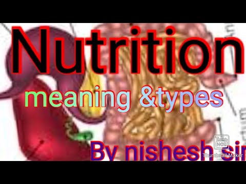 Nutrition meaning &types - YouTube