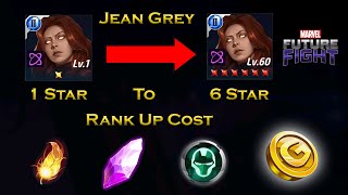 Jean Grey Rank Up Cost And Other Cost Information For Beginners - F 2 P - Marvel Future Fight