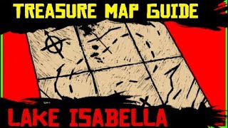 Red Dead Online Tesoro del Lago Isabella /Lake Isabella Treasure Map  Location 