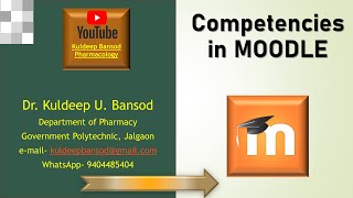 Competencies in MOODLE by Dr. Kuldeep Bansod screenshot 1