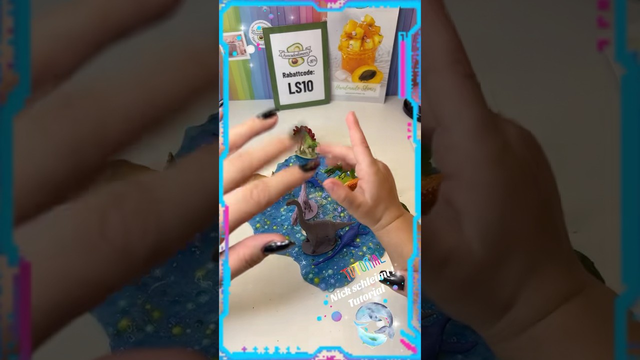 Slime mit Nick 💙 #schleim #slime #tutorial #satisfying #babyboy