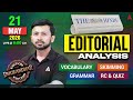 The Hindu Editorial Analysis | 21 May 2026 | English Vocabulary, Grammar &amp; Skimming