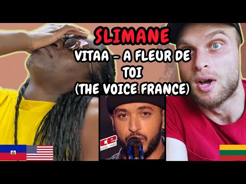 REACTION TO Slimane - A Fleur de Toi (by Vitaa, Live on The Voice France 2016) | FIRST TIME HEARING