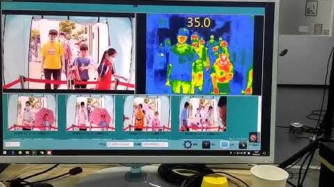 Body Fever Screening System AI Facial Recognition Infrared Thermal imaging Camera