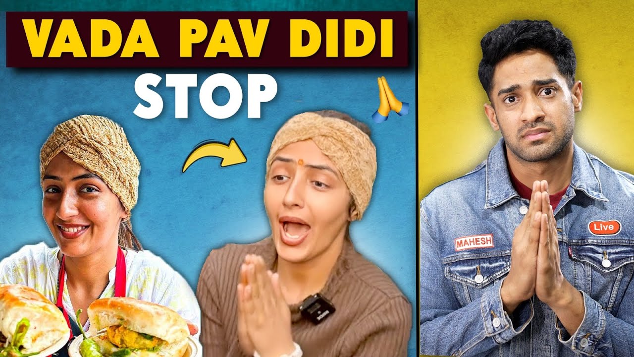 VIRAL VADA PAV DIDI OF DELHI STOP