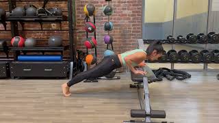 Incline Push Up Isometric Hold Demo
