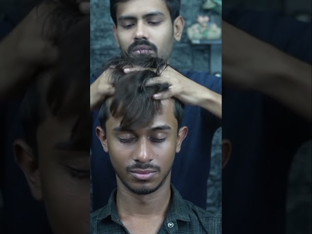 ASMR Head Massage With Fast Tapping & Deep Sculp Scratching With Neck Cracking #shorts
