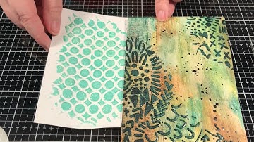 Distress Embossing Glaze Powder  over Black Texture Paste