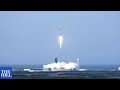 A SpaceX Falcon 9 rocket launches 60 Starlink satellites
