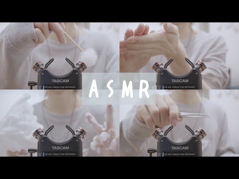 ASMRやってみたよ。［耳かき, タッピング, 泡だて］