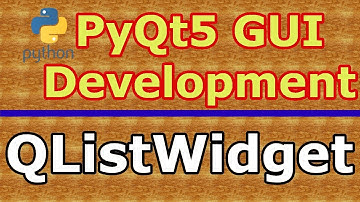 PyQt5 GUI QListWidget Practical Example