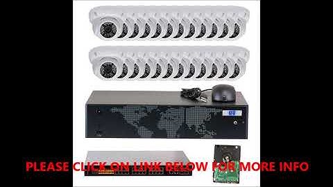 GW SECURITY 32 CHANNEL 4K NVR 5MP IP Camera Network PoE Surveillance System