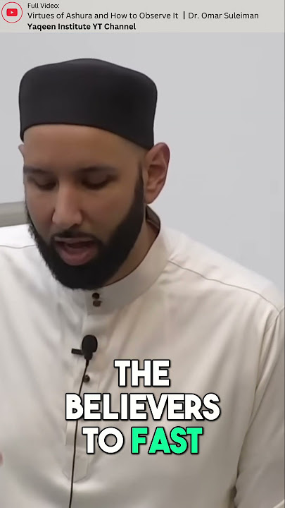 Fasting On Ashura (10th Muharram) | Dr. Omar Suleiman #MuslimShorts