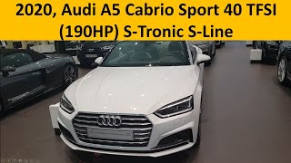 ?? 2020 Audi A5 Cabrio Sport 40 TFSI 140 KW, 190 HP, S-Tronic S-Line جديد أودي