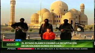 El Estado Islámico Exhibió La Decapitación De Un Soldado Kurdo En Mosul