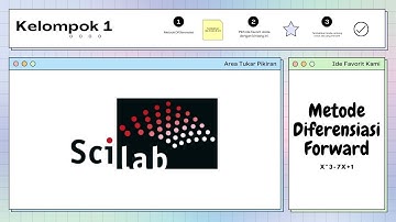 (85) 9.7.2 Diferensiasi numerik melalui Forward f(x) = x^3 - 7x + 1 menggunakan Scilab