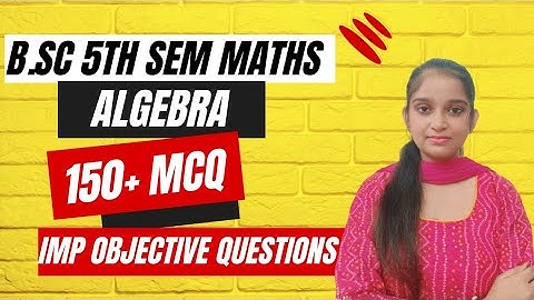 Linear Algebra ( Objective questions series) || B.Sc 5th sem Maths || By Jyoti Chaudhary ✍️✍️
