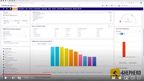 Shepherd CMMS - Product Tour - Native SuiteApp (Netsuite)