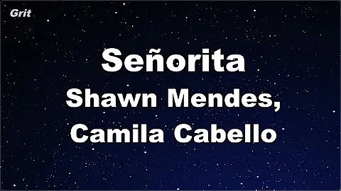 Señorita - Shawn Mendes, Camila Cabello Karaoke 【No Guide Melody】 Instrumental