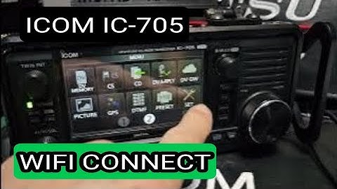 ICOM IC-705 CONNECT TO WIFI