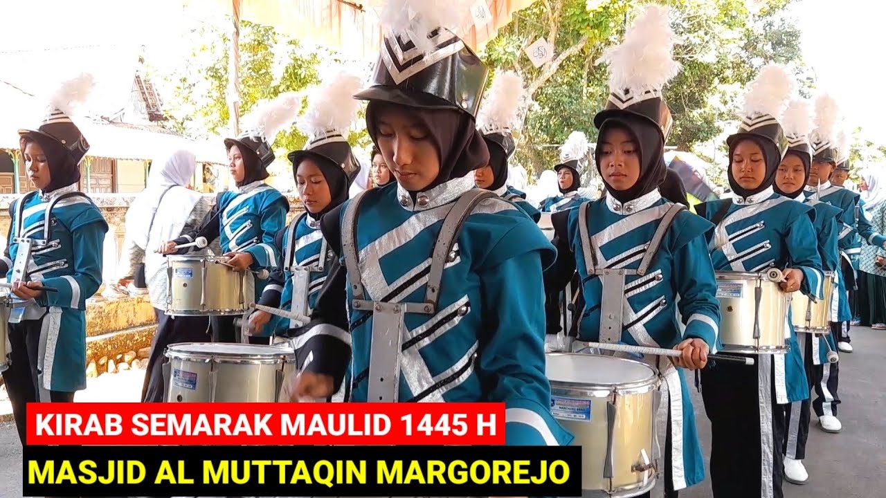 DRUM BAND IBTIDAUL FALAH - KIRAB MAULID NABI 2023 MASJID AL MUTTAQIN MARGOREJO