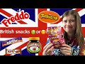 American tries snacks from the U.K.