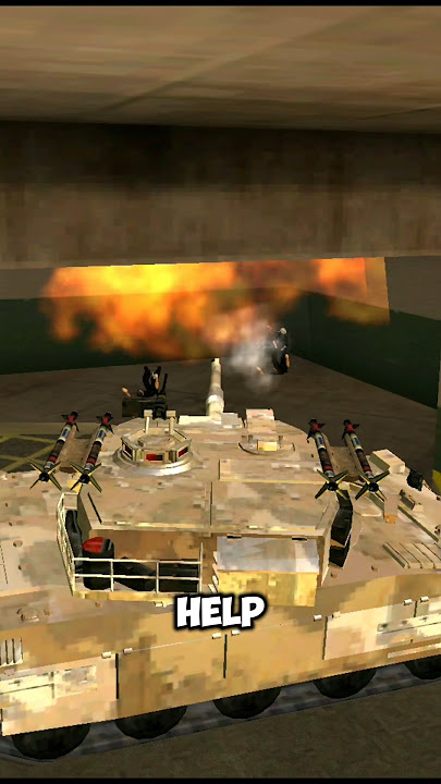 IF YOU ENTER IN COP'S CAR BASEMENT ( IN TANK) - GTA SAN ANDREAS. #gtasanandreas #gta #gtaweapons