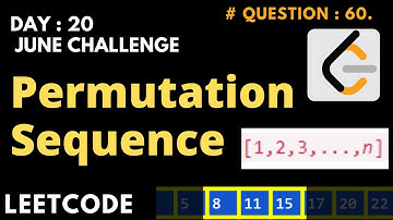 Permutation Sequence | Leetcode Day 20 | June Challenge
