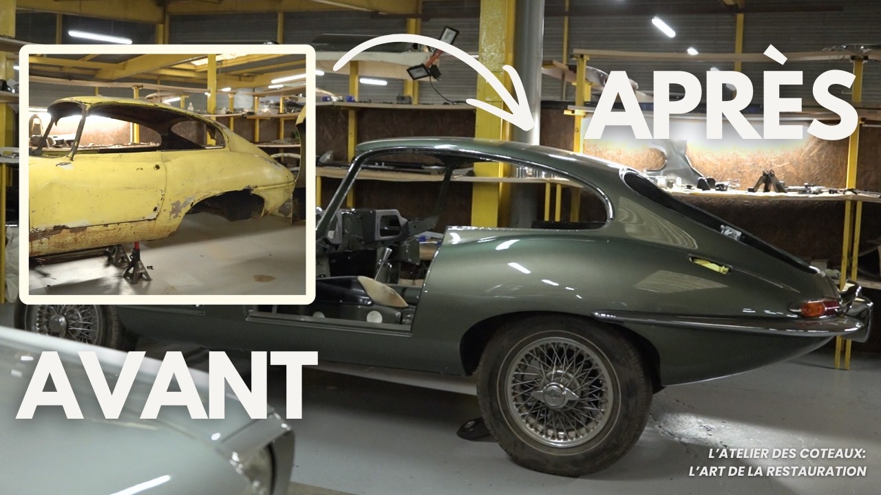 Jaguar E-Type : restauration complète étape par étape dans notre atelier