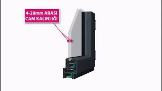 Kompen 76 mm Çelik Gibi Profil, Kale Gibi Pencere
