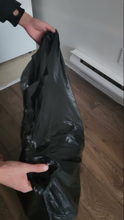 How to tie a trash black plastic bag #Shorts