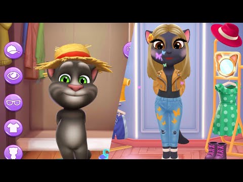 Rich Talking Angela2 VS Poor Talking Tom2 Богатая говорящая Анджела2 VS Бедный говорящий Том 2 