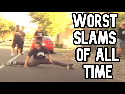 THE WORST SKATEBOARDING SLAMS EVER (watch till end)