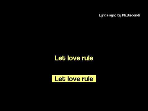 Lenny KRAVITZ - Let Love rule (lyrics/karaoke) - YouTube