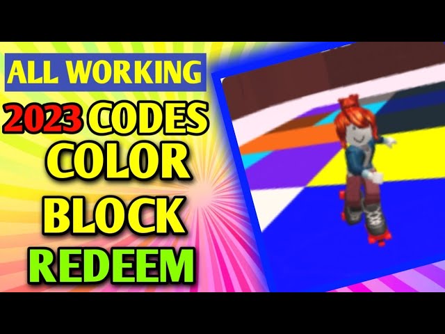 Roblox : Código Color Block dezembro 2023 - Alucare