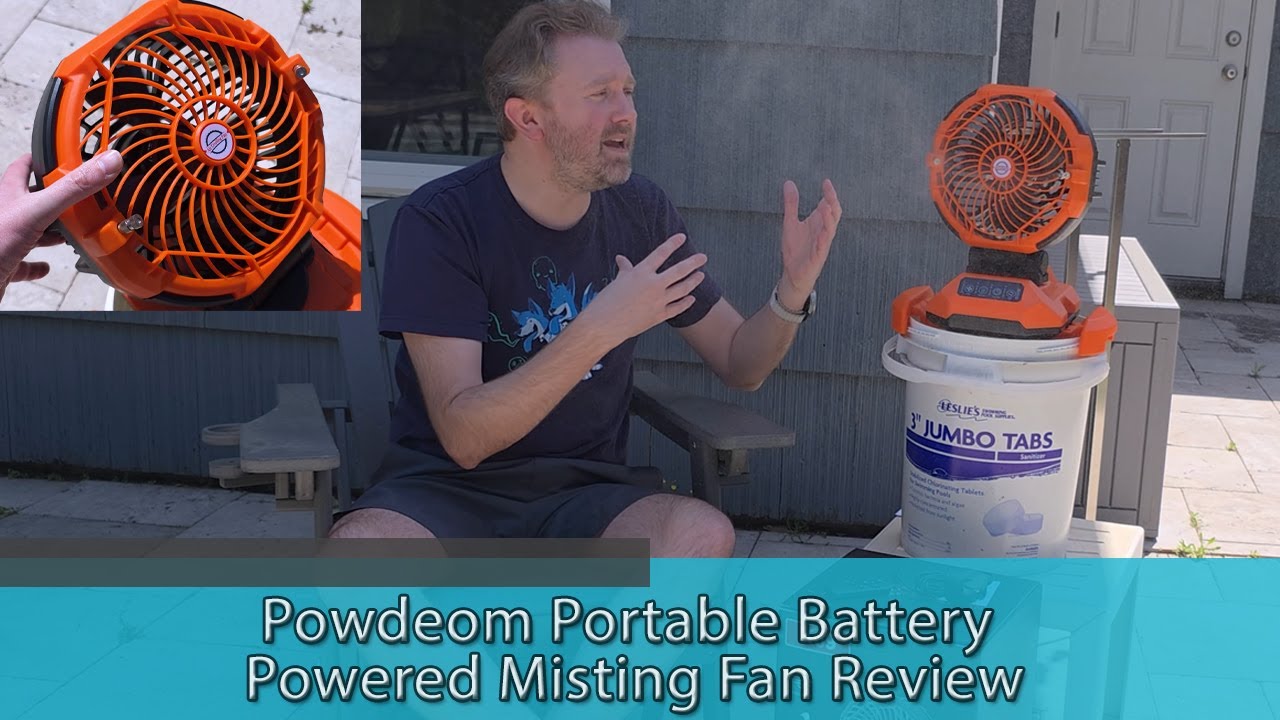🔥 Powdeom Portable Misting Fan Review – Stay Cool Anywhere! 💨 Battery-Powered & Rechargeable