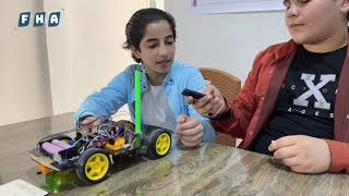 مدرسة المجد في مدينة عفرين تستضيف معرضاً للروبوت يضم 14 مشروعاً تم ابتكارها من قبل طلابها