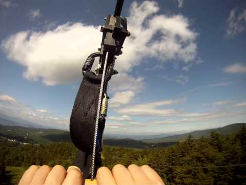 David on Gunstock zip line