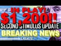 FINALLY! SECOND STIMULUS CHECK $1,200 - $2,000 & NEW CHECKS !! | Second Stimulus Package GREAT NEWS!