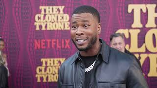 J  Alphonse Nicholson talks about how long it took to film "They Cloned Tyrone"