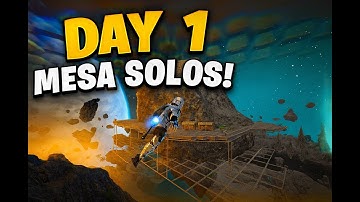 🔥 Day 1 Raids & Fat Asteroid Base Build | Mesa Solos Survival Ep.1 🔥