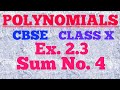 Polynomials Ex.2.3 Q-4 | Class 10th Maths | ncert solutions